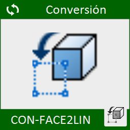 Convierte entidades de 3DCARA/3DFACE en entidades de línea.