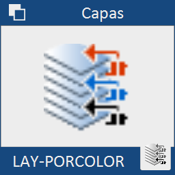 Agrupa en capas distintas las entidades del mismo color.