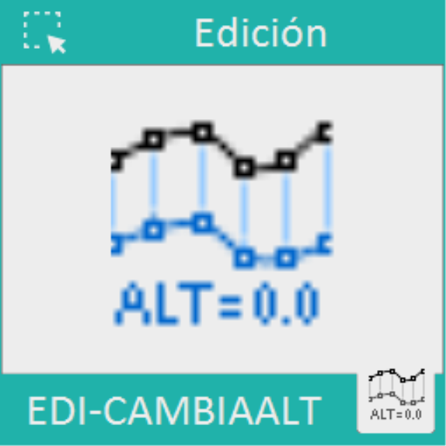 Coloca todas las entidades seleccionadas a la altura Z indicada por el usuario