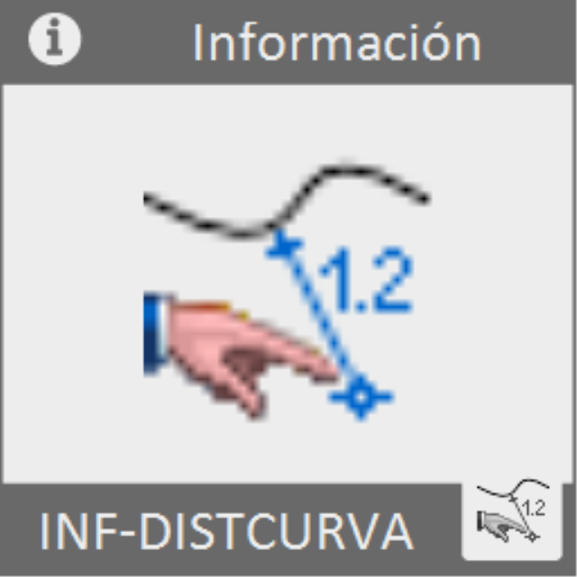 Encuentra y marca el punto más próximo a una curva partiendo de un punto marcado.