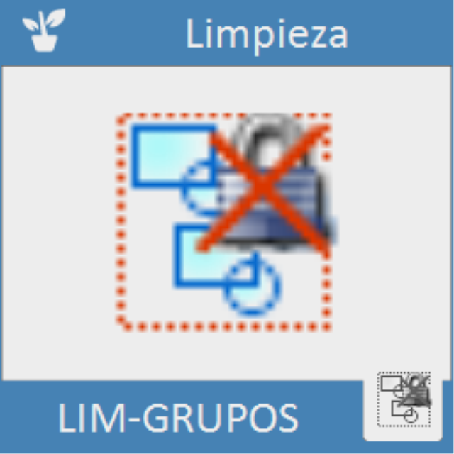 Elimina automáticamente todos los grupos del dibujo.