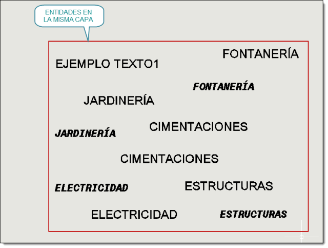 Oculta o muestra entidades concretas del dibujo seleccionadas por el usuario.