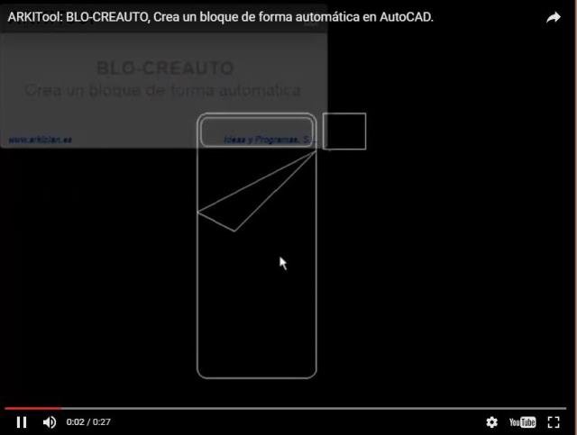 Crea un bloque de forma automática con las entidades del dibujo seleccionadas